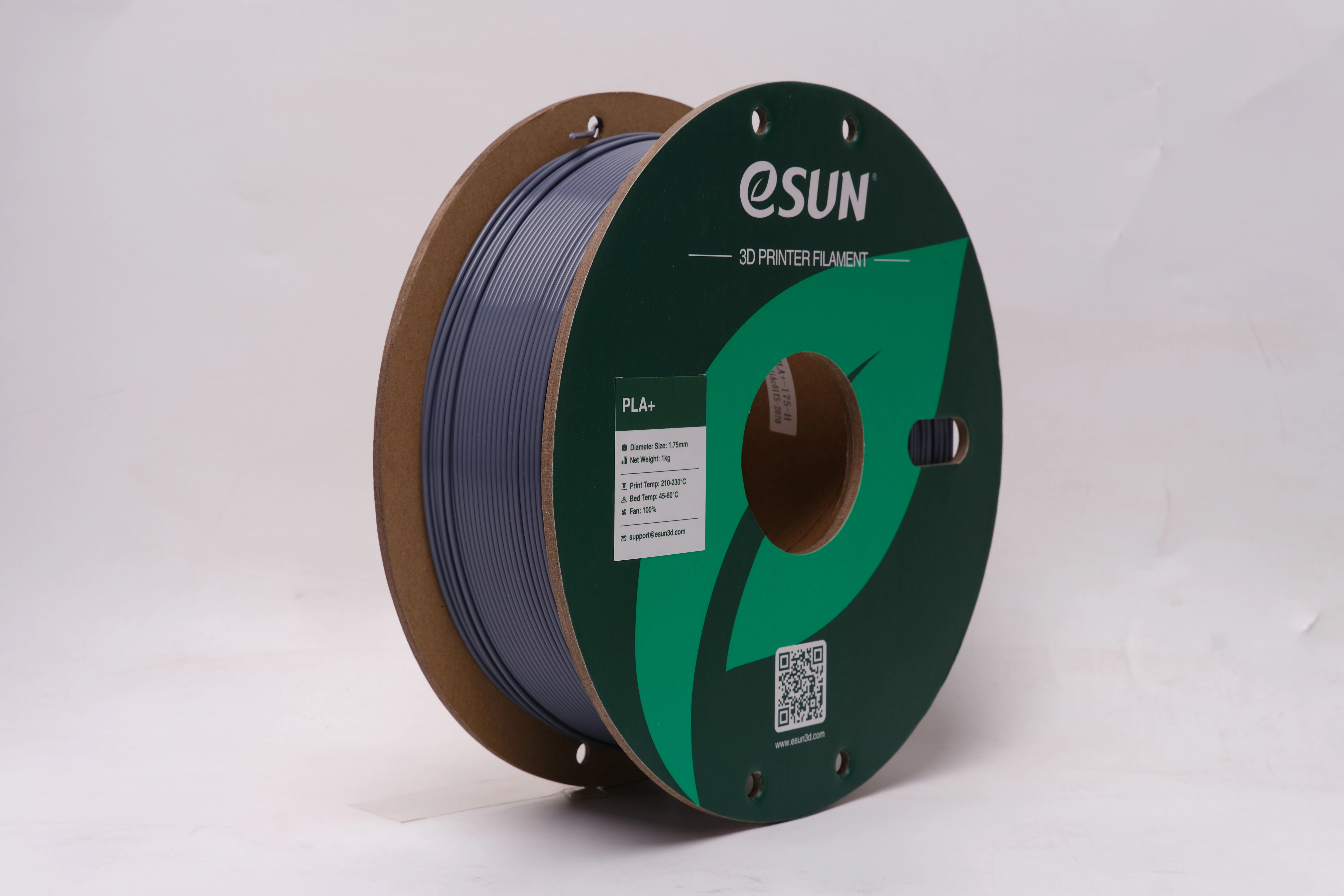 Купити PLA Plus Filament (пластик) для 3D принтера Esun 2x1кг, 1.75мм, сірий та білий (PLA+P175HCW1*2) - фото 2