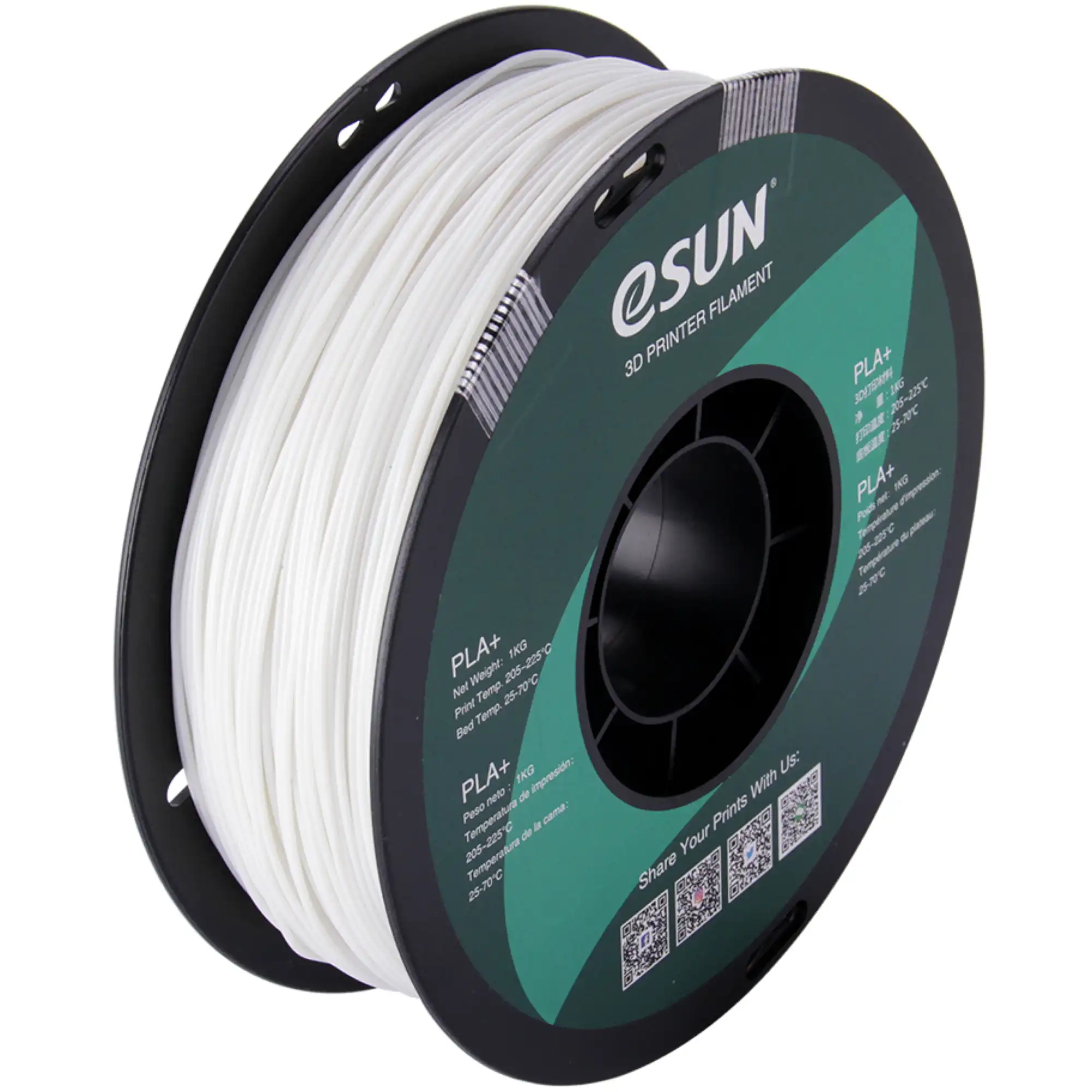 Купити PLA Filament (пластик) для 3D принтера Esun 1кг, 1.75мм, люмінесцентний зелений (PLA-175L1) - фото 1