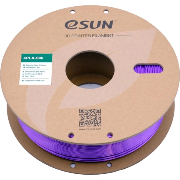 Купити eSilk-PLA Filament (пластик) для 3D принтера Esun 1кг, 1.75мм, фіолетовий (eSilk-PLA175Z1) - фото 3