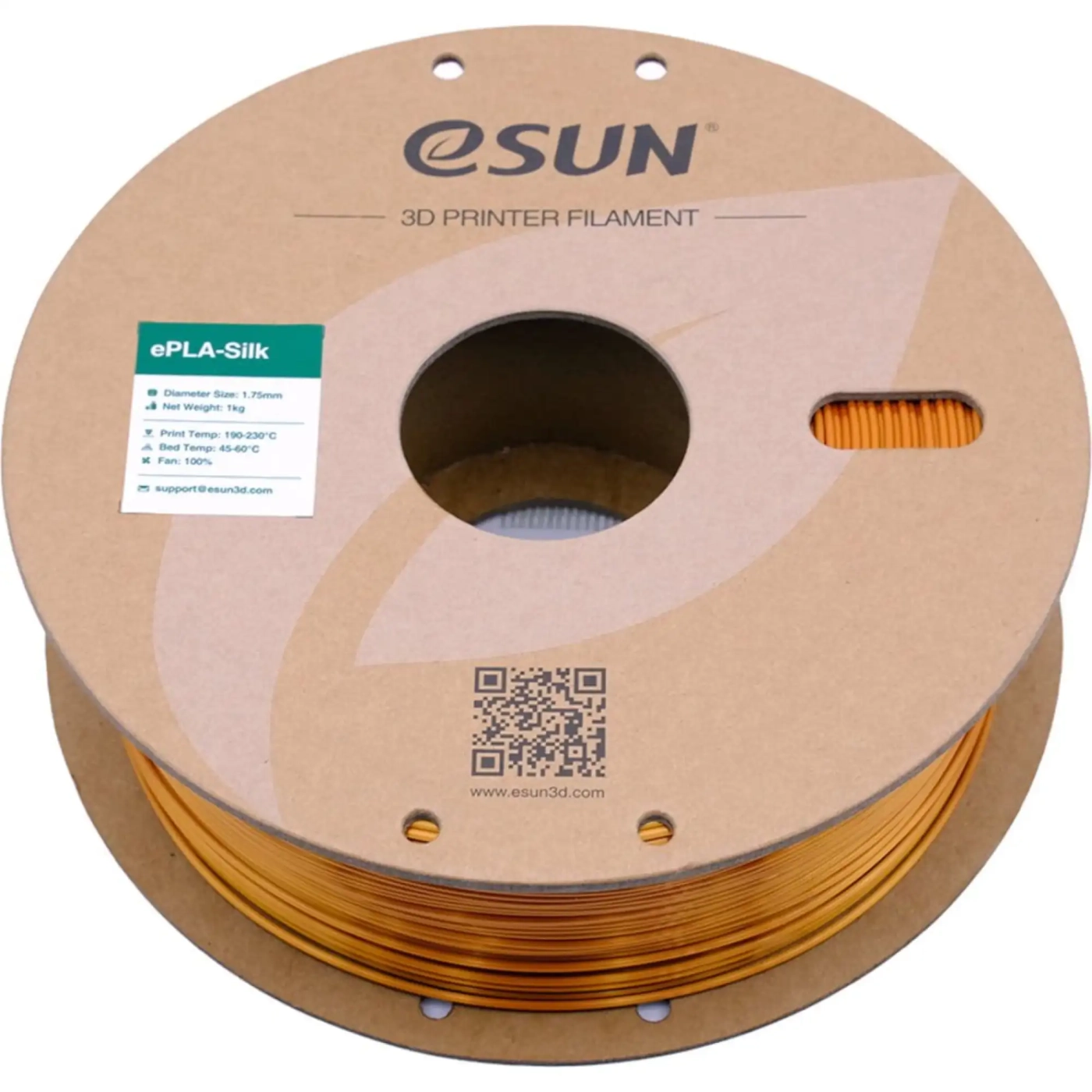 Купити eSilk-PLA Filament (пластик) для 3D принтера Esun 1кг, 1.75мм, бронзовий (eSilk-PLA175CO1) - фото 3