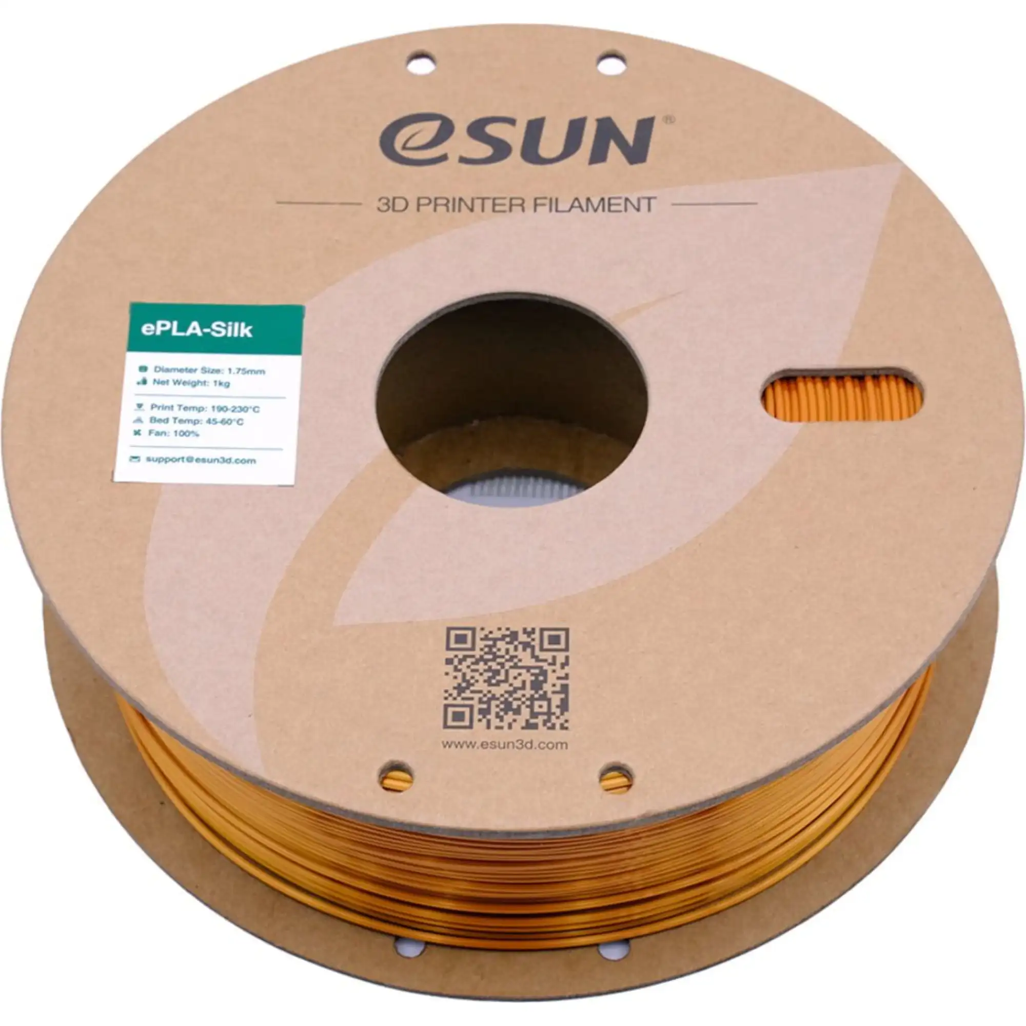 Купити eSilk-PLA Filament (пластик) для 3D принтера Esun 1кг, 1.75мм, бронзовий (eSilk-PLA175CO1) - фото 3
