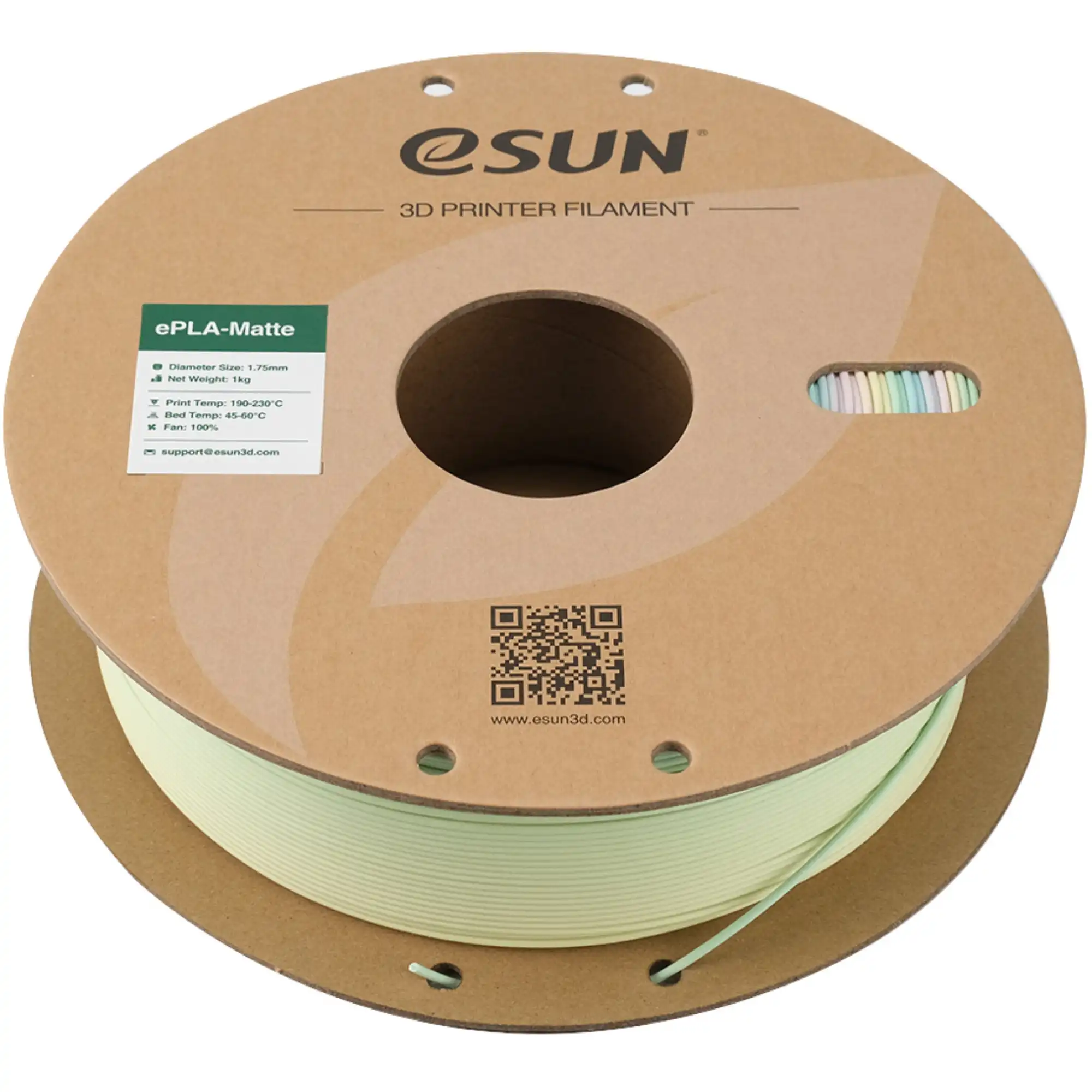 Купити ePLA-Matte Filament (пластик) для 3D принтера Esun 1кг, 1.75мм, райдужний (EPLA-MATTE-P175RBA1) - фото 3