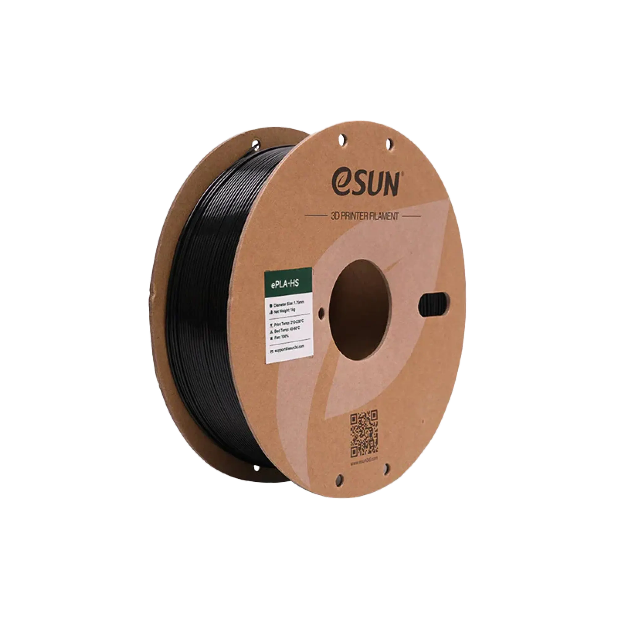 Купити ePLA-HS Filament (пластик) для 3D принтера Esun 1кг, 1.75мм, чорний (EPLA-HS-P175B1) - фото 1