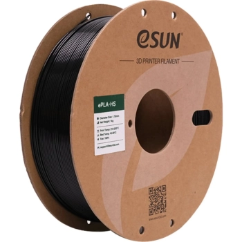 Купить ePLA Plus HS Filament (пластик) для 3D принтера Esun 1кг, 1.75мм, черный (EPLA+HS-P175B1) - фото 1