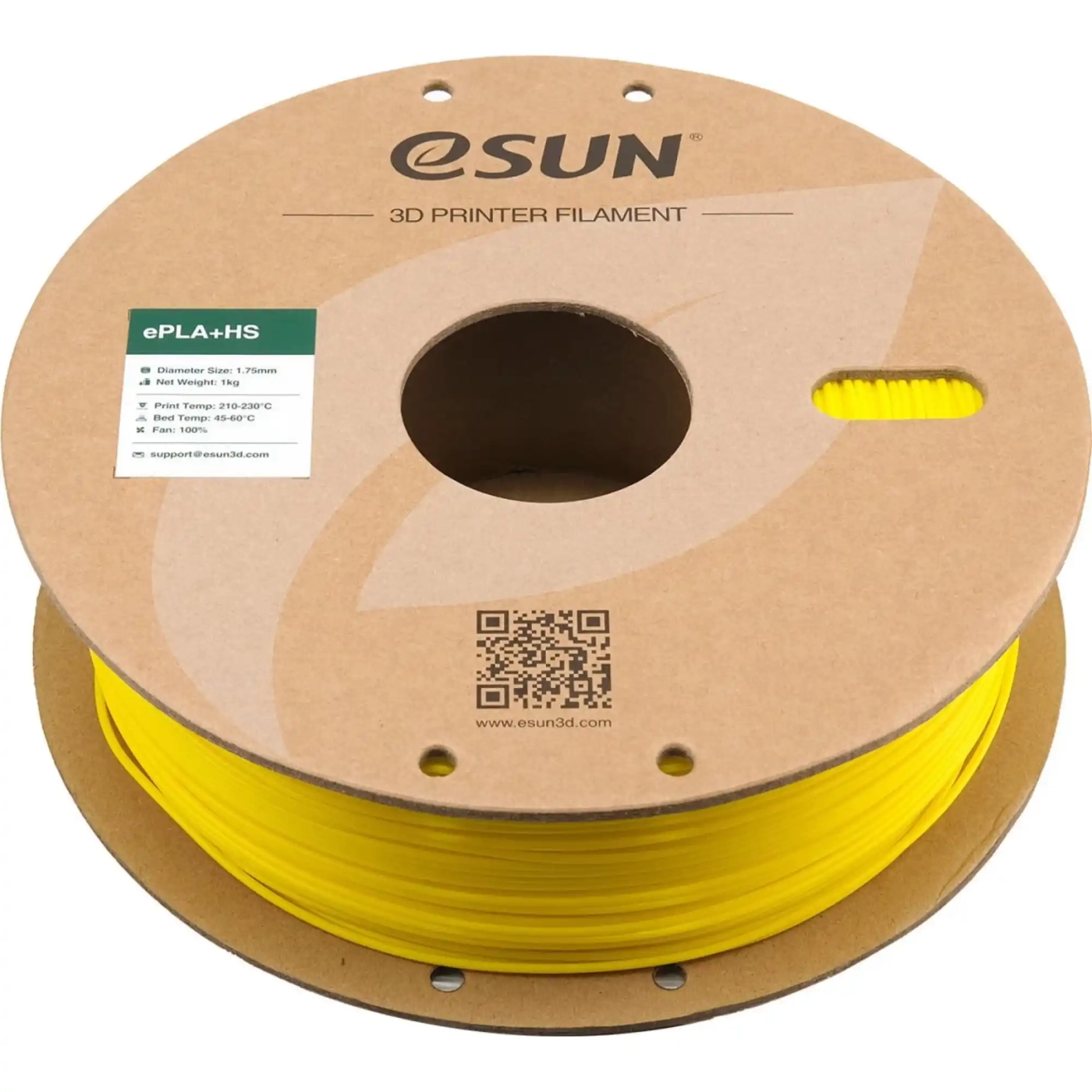 Купити ePLA Plus HS Filament (пластик) для 3D принтера Esun 1кг, 1.75мм, жовтий (EPLA+HS-P175Y1) - фото 3