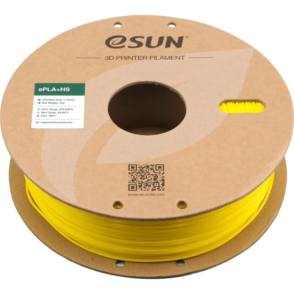 Купити ePLA Plus HS Filament (пластик) для 3D принтера Esun 1кг, 1.75мм, жовтий (EPLA+HS-P175Y1) - фото 3
