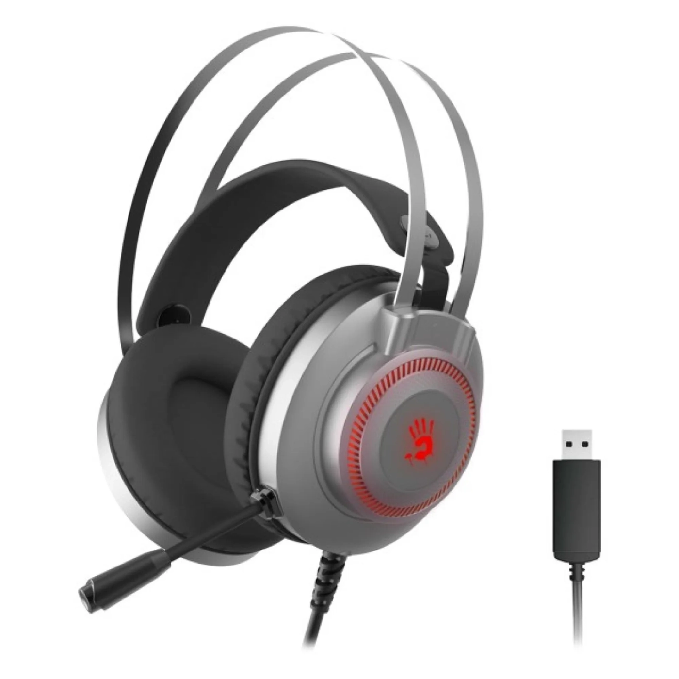 Купити Навушники A4Tech J200S Bloody (Silver+Grey) - фото 2