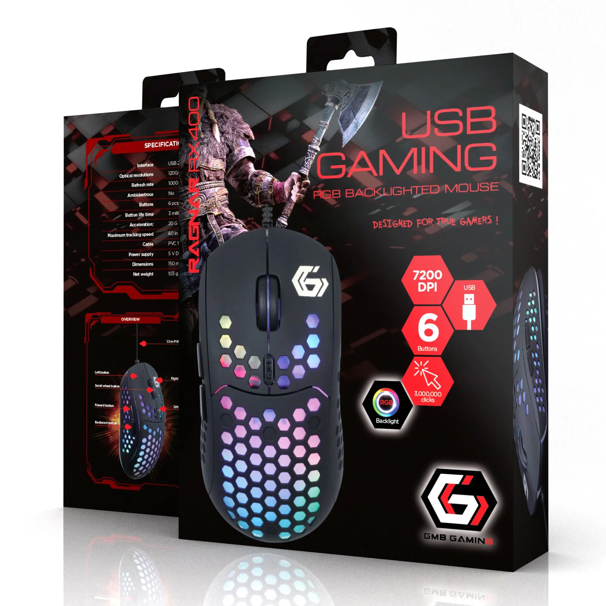 Купить Мышь Gembird MUSG-RAGNAR-RX400 - фото 4