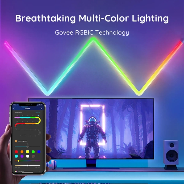 Купить Набор настенных светильников Govee H6062 Glide Wall Light (8+4) RGB (B6062302) - фото 3