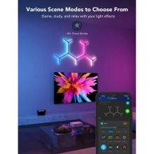 Купить Набор настенных светильников Govee H6065 Glide RGBIC Y Lights 7pcs RGB White (H6065301) - фото 8