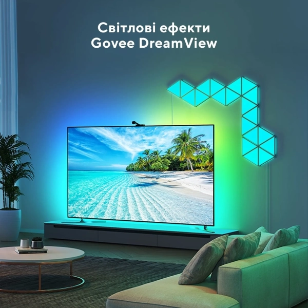 Купить Набор настенных светильников Govee H6067 Tri-angle Light Panels 10pcs RGB White (B6067301) - фото 8
