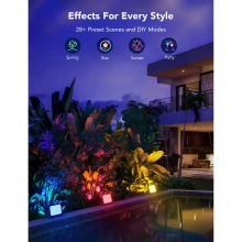 Купить Набор настенных светильников Govee H7060 RGBICWW LED Smart Flood Lights Black (H7060311) - фото 3