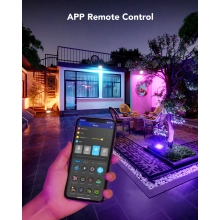 Купить Набор настенных светильников Govee H7060 RGBICWW LED Smart Flood Lights Black (H7060311) - фото 8