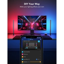 Купить Набор адаптивной подсветки Govee H6047 RGBIC Gaming Light Bars RGB Gray (H6047381) - фото 8