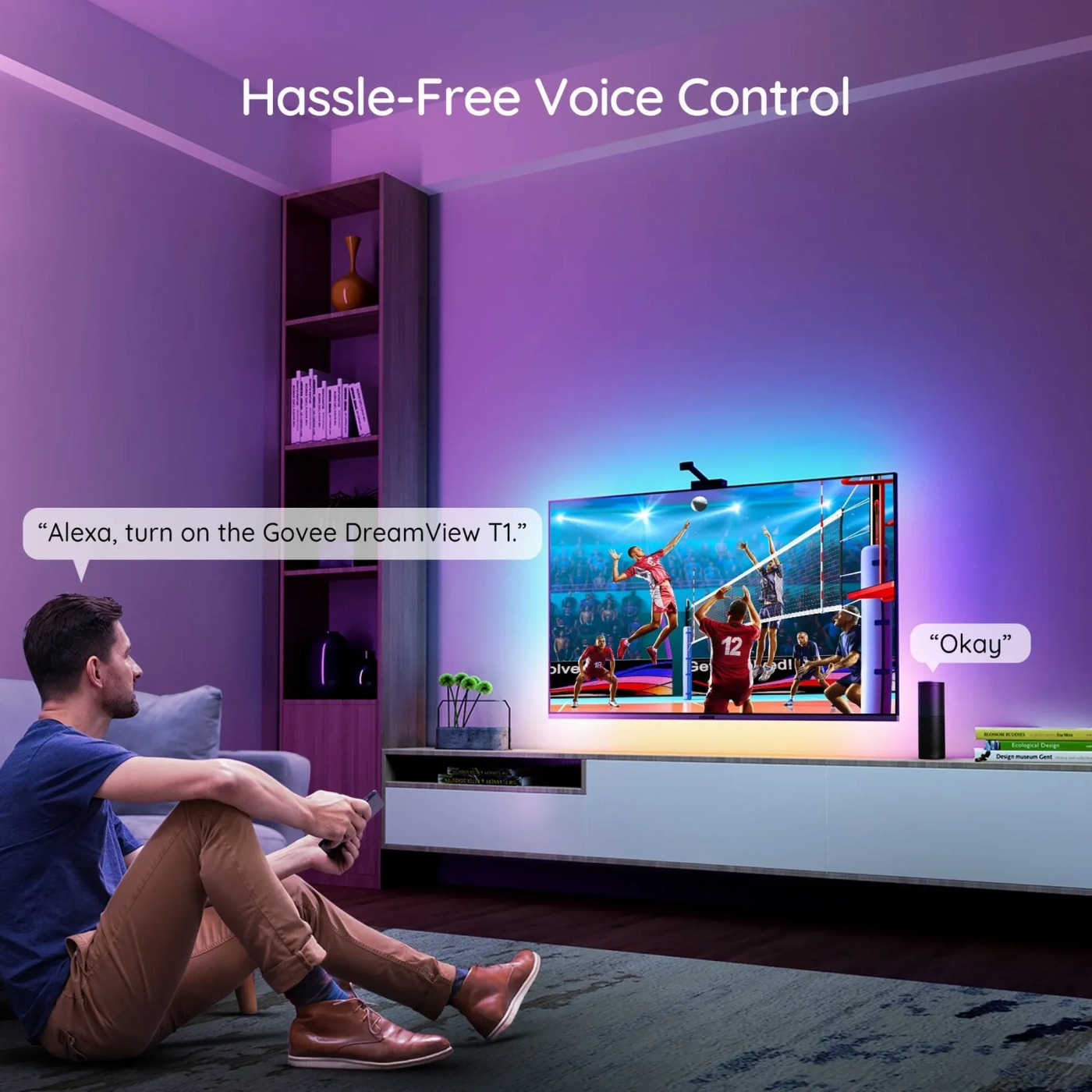 Купити Набір адаптивного підсвічування Govee H6199 DreamView T1 TV Backlight RGB (H61993D3) - фото 5