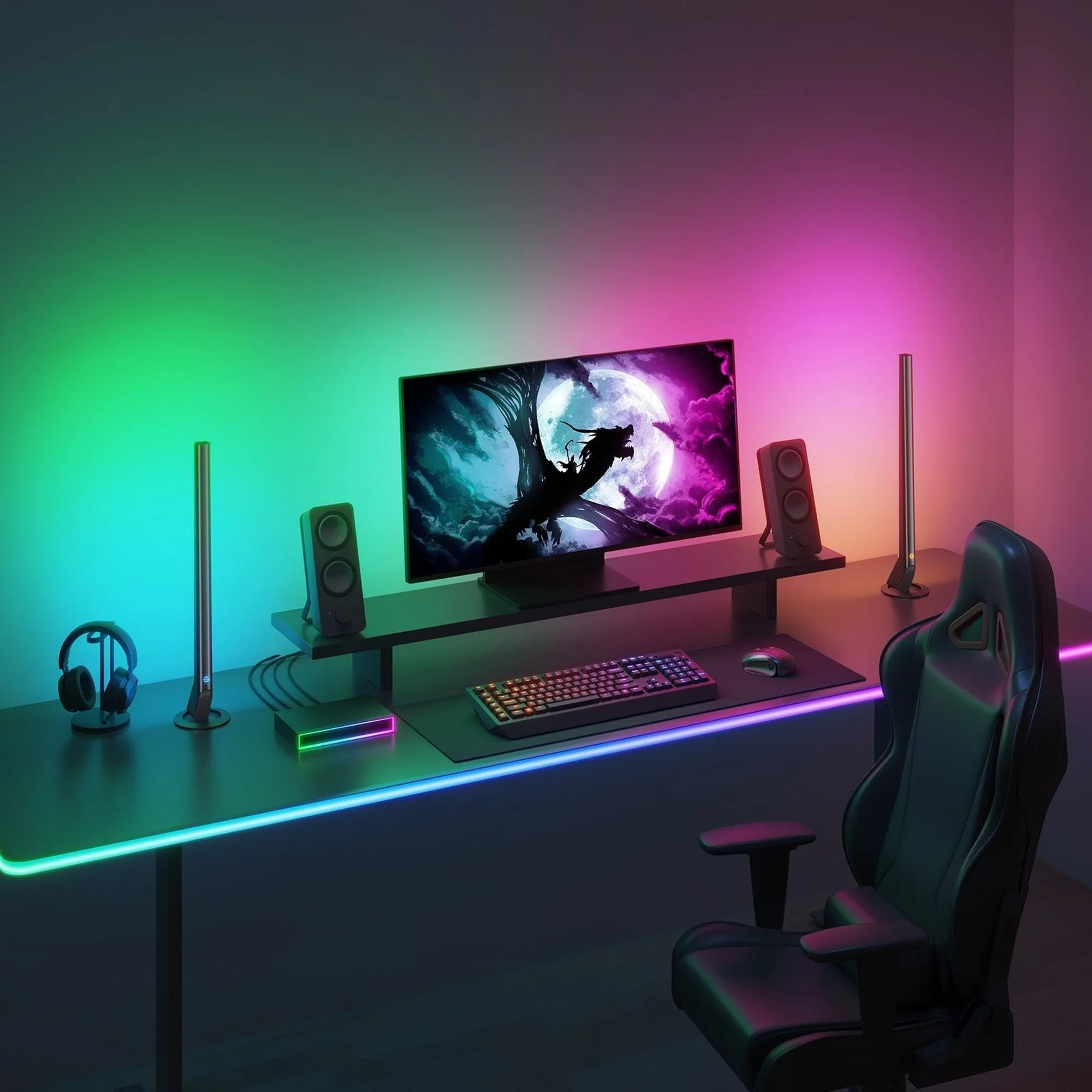 Купити Набір адаптивного підсвічування Govee H6601 HDMI AI Gaming Kit RGB Black (H6601311) - фото 2