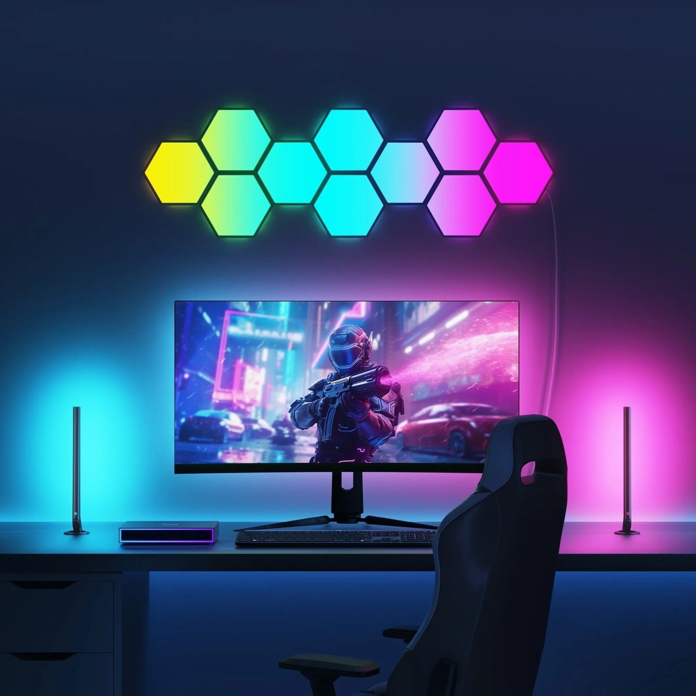 Купити Набір адаптивного підсвічування Govee H6601 HDMI AI Gaming Kit RGB Black (H6601311) - фото 10