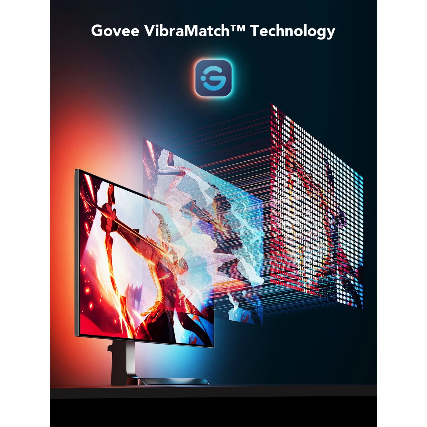 Купить Набор адаптивной подсветки Govee H6609 Gaming Light Strip G1 Black (H6609312) - фото 4
