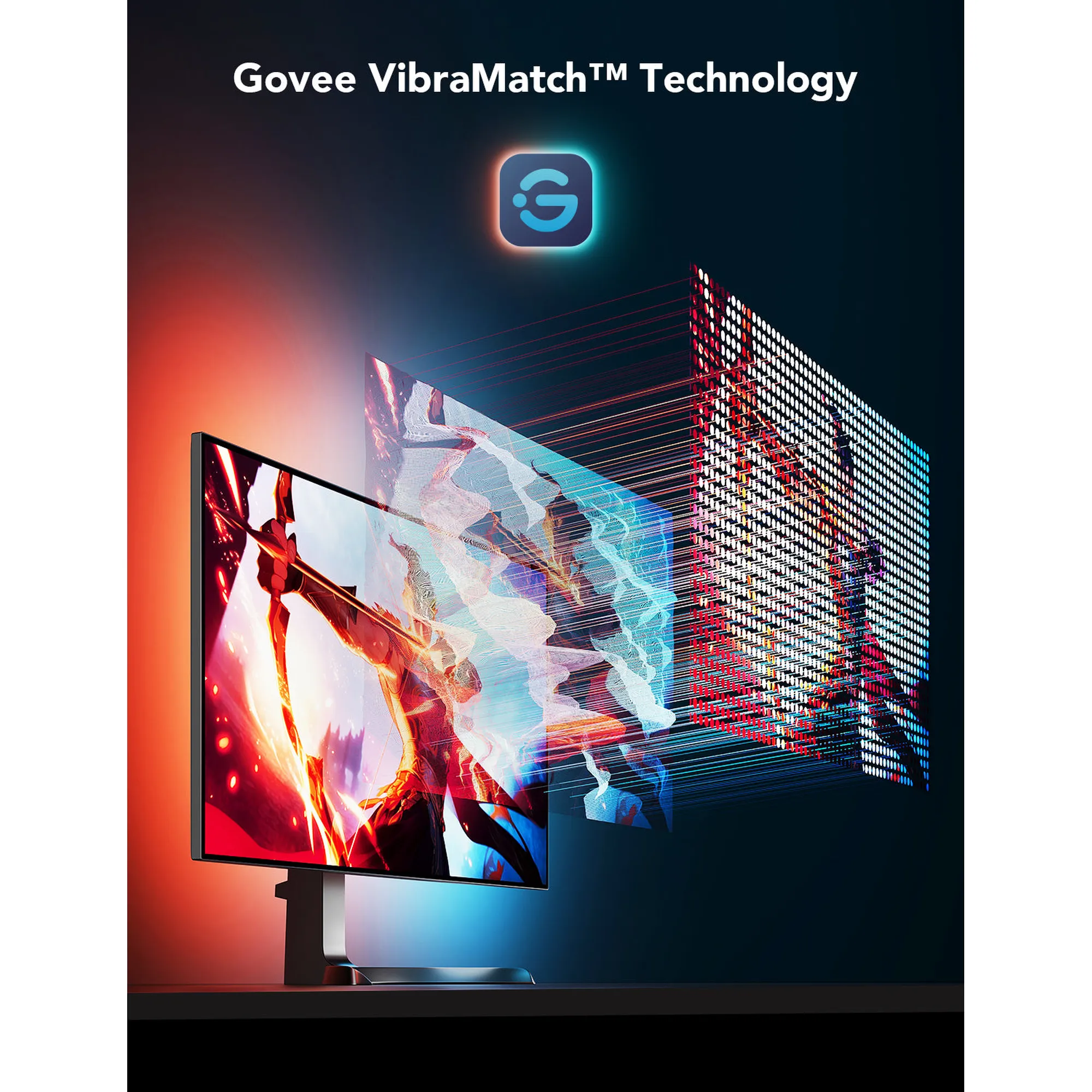 Купить Набор адаптивной подсветки Govee H6609 Gaming Light Strip G1 Black (H6609312) - фото 4