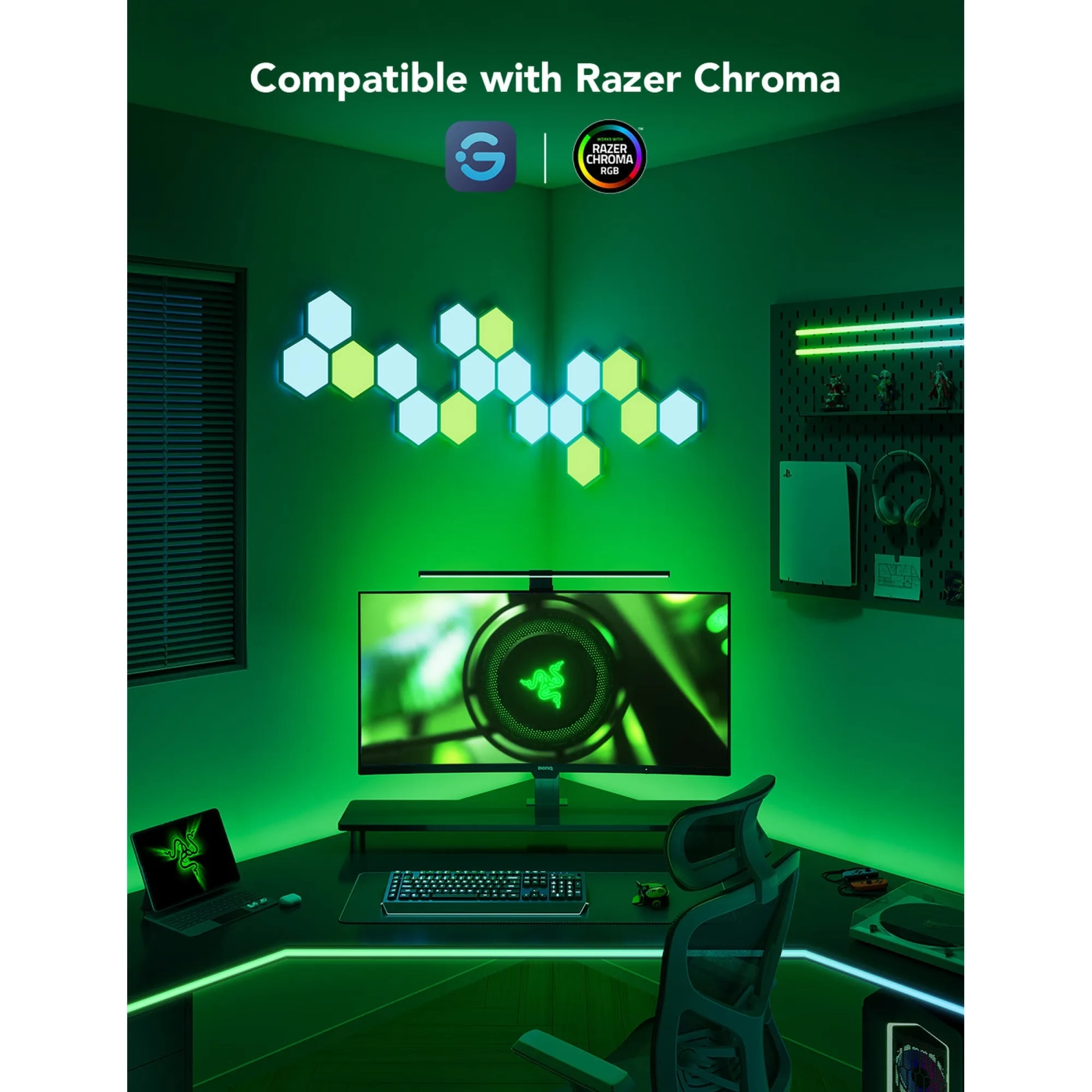 Купить Набор адаптивной подсветки Govee H6609 Gaming Light Strip G1 Black (H6609312) - фото 9