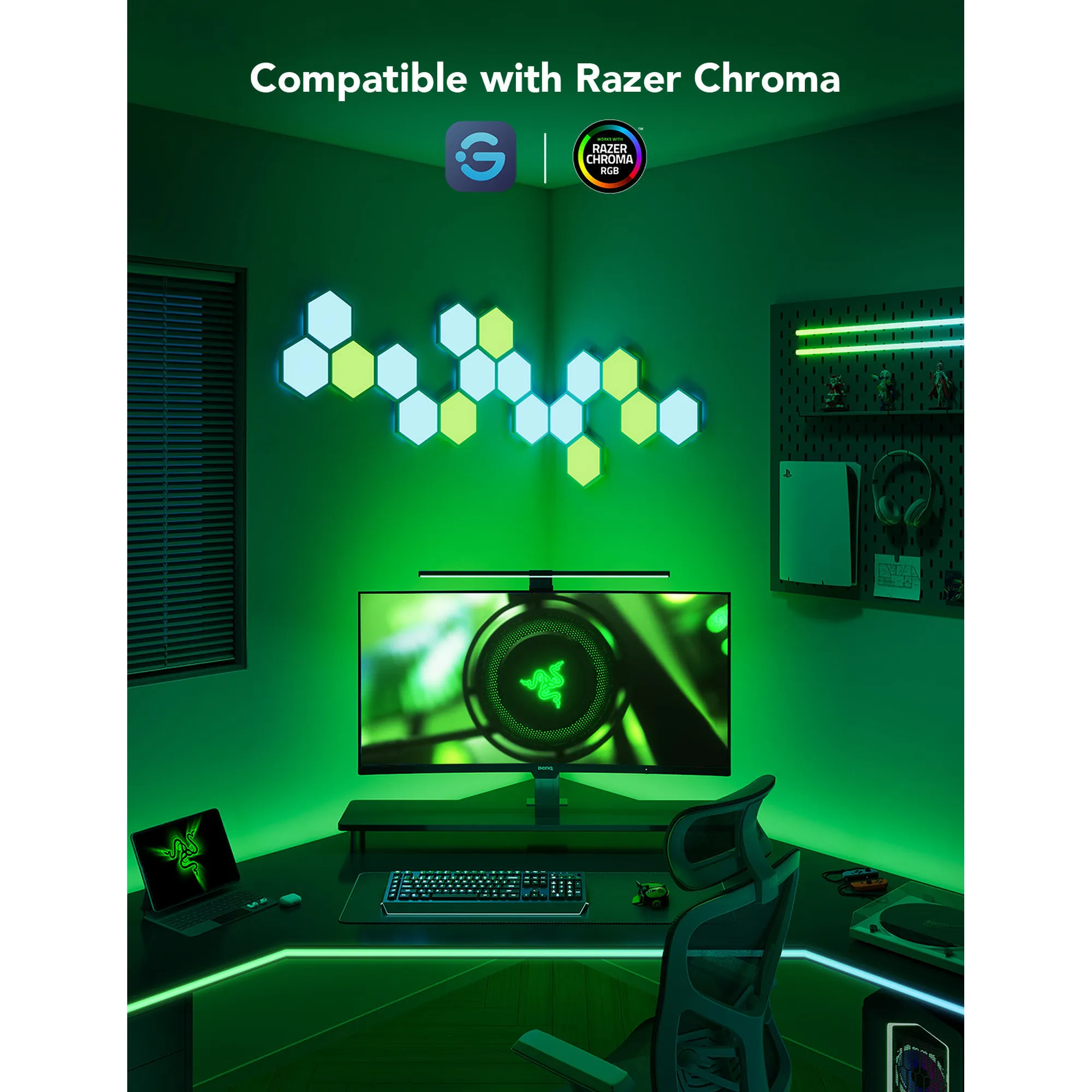 Купить Набор адаптивной подсветки Govee H6609 Gaming Light Strip G1 Black (H6609312) - фото 9