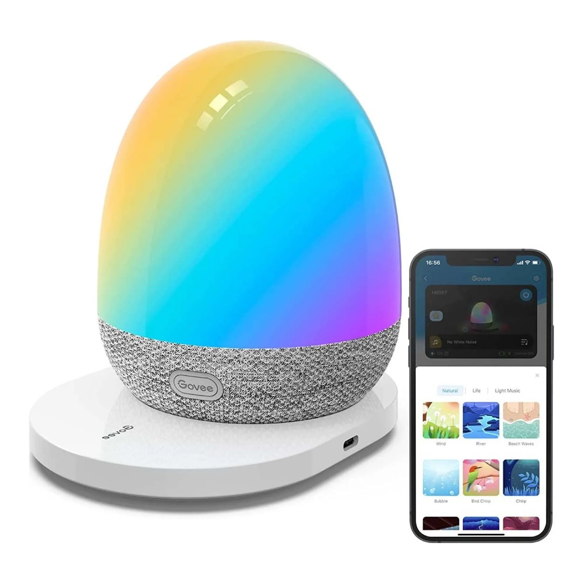 Купить Светильник настольный умный Govee H6057 RGBIC Night Light White (H6057301) - фото 2