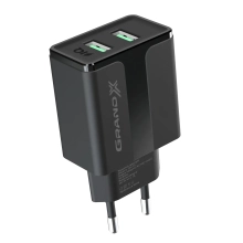 Купити Зарядний пристрій Grand-X 5V 2,4A 2USB Black з захистом від перевантаження і перегріву (CH-15B) - фото 2