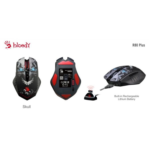 Купити Мышь A4Tech Bloody R80 Plus Skull - фото 5