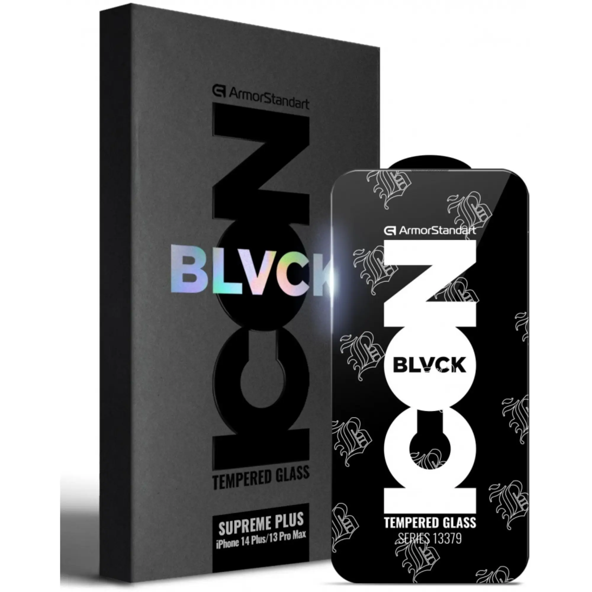 Купити Захисне скло ArmorStandart Supreme Black Icon 2.5D для Apple iPhone 14 Plus/13 Pro Max (ARM69294) - фото 1