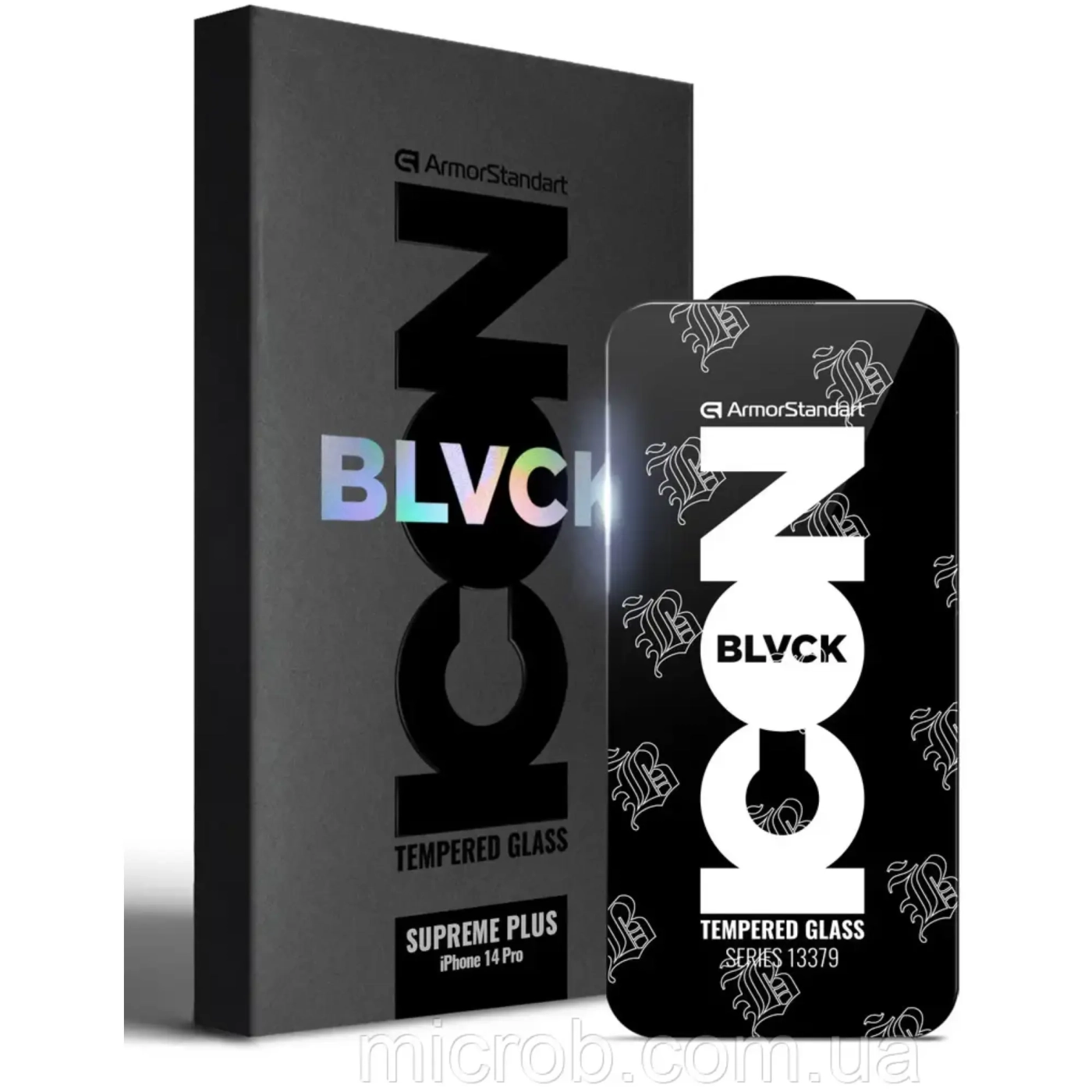 Купити Захисне скло ArmorStandart Supreme Black Icon 2.5D для Apple iPhone 14 Pro (ARM69295) - фото 1