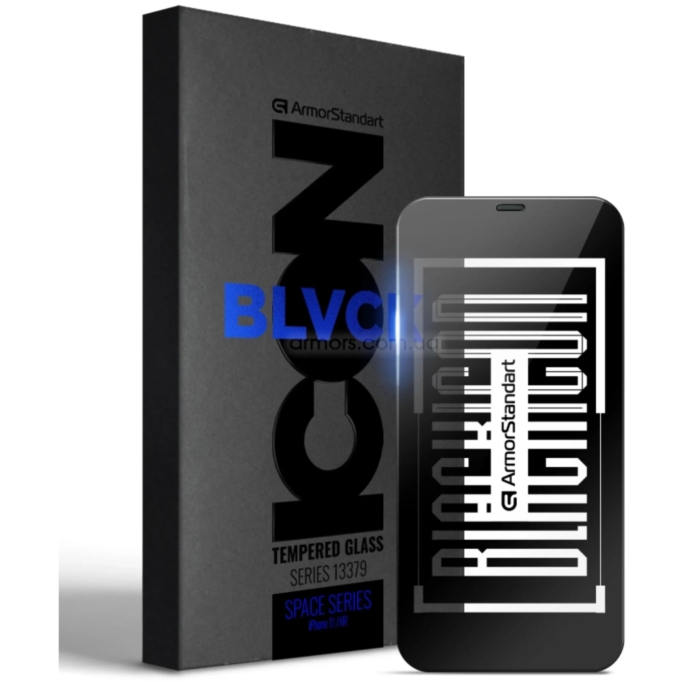 Купити Захисне скло ArmorStandart Space Black Icon для Apple iPhone 11/XR (ARM59215) - фото 1