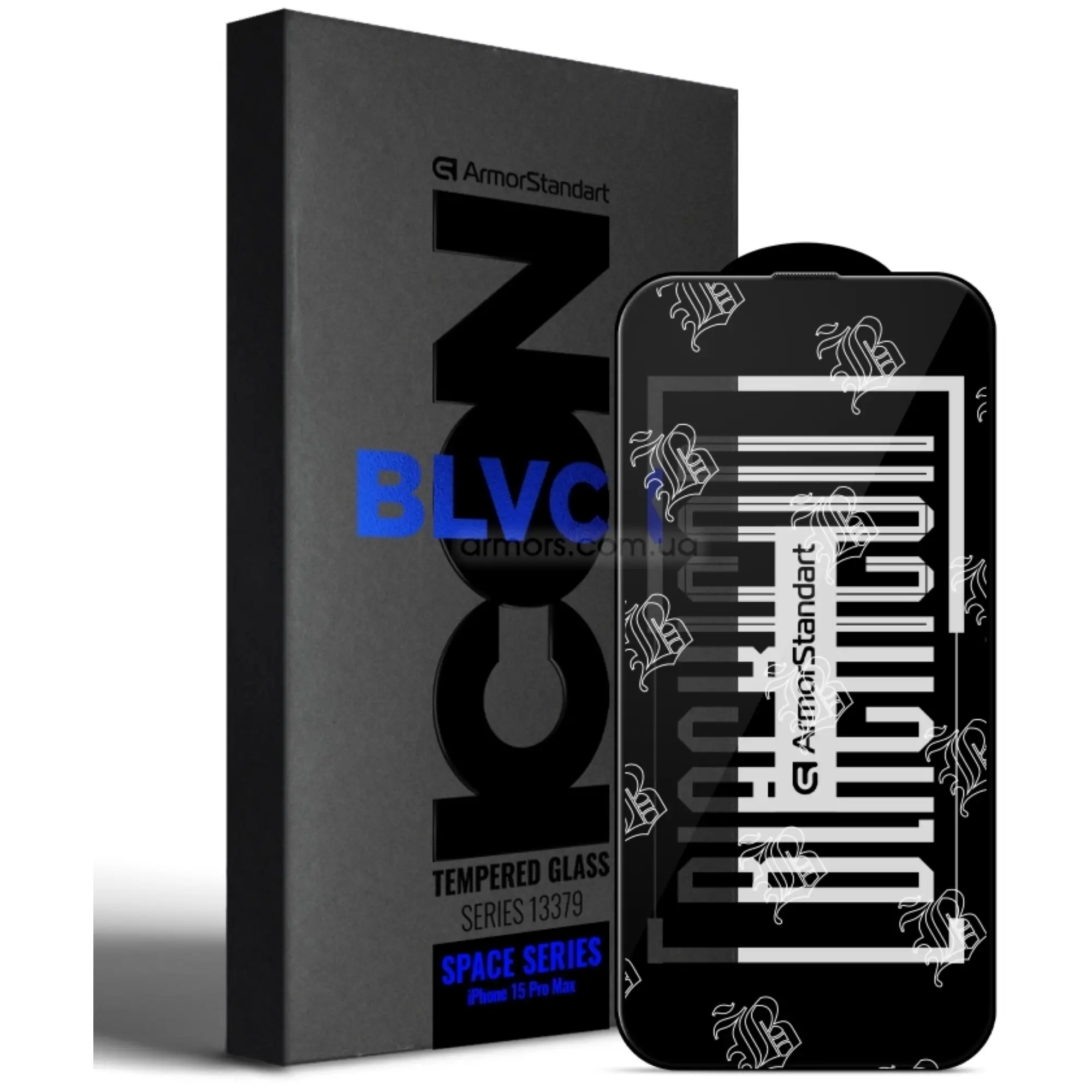 Купить Защитное стекло ArmorStandart Space Black Icon для Apple iPhone 15 Pro Max Black (ARM68228) - фото 1