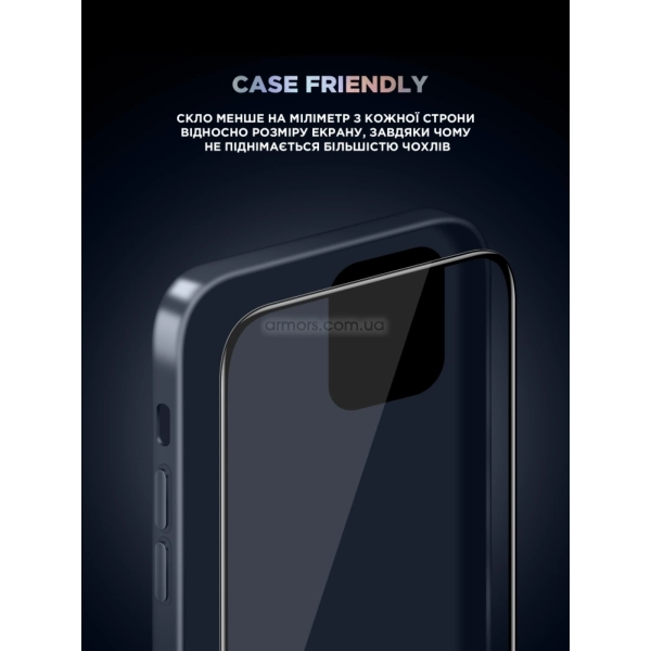 Купити Захисне скло ArmorStandart Supreme Black Icon 3D для Apple iPhone 14/13/13 Pro (ARM60015) - фото 7