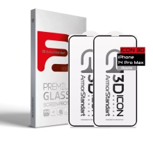 Купити Набір захисних стекол ArmorStandart Icon 3D для iPhone 14 Pro Black 2шт (ARM65336) - фото 5