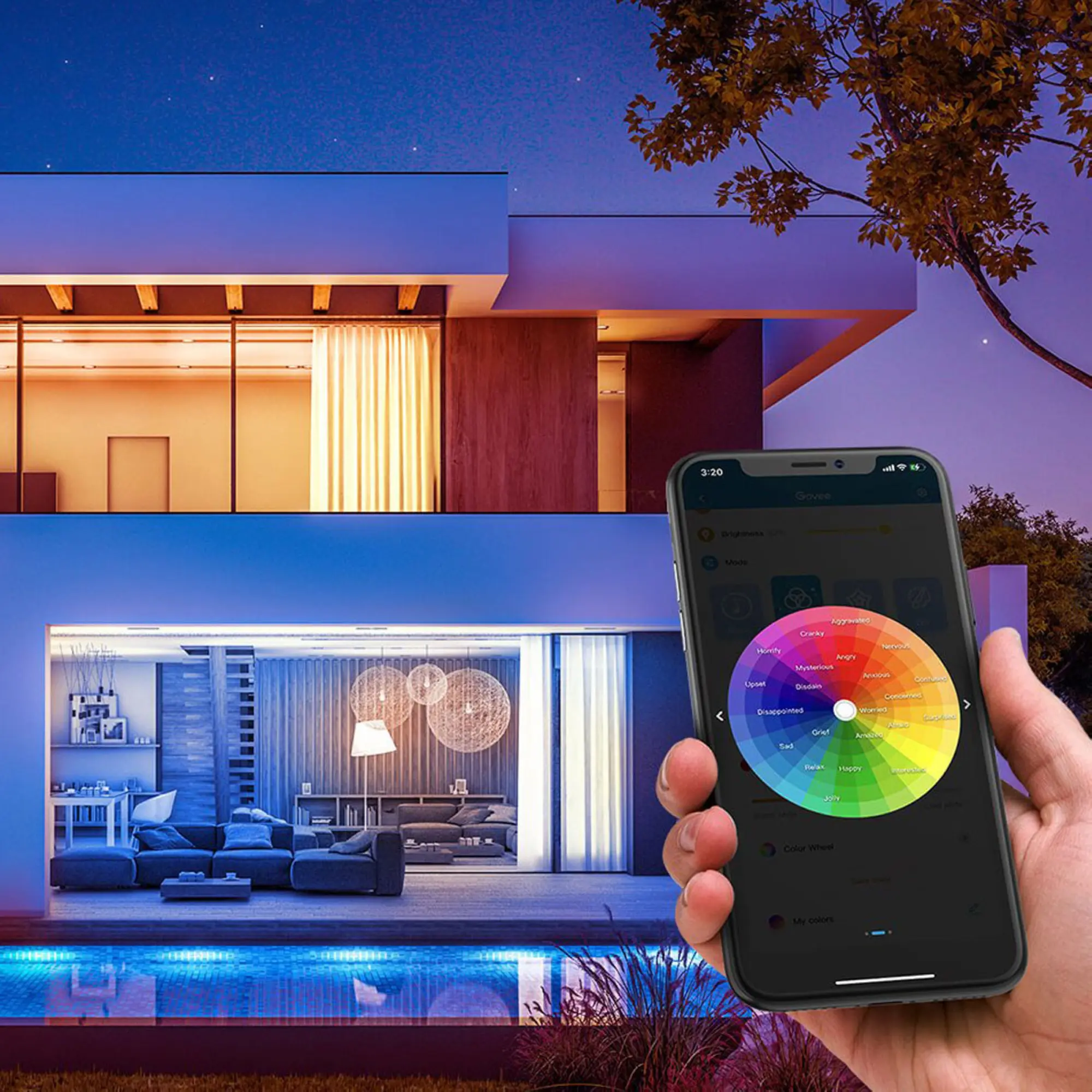 Купить Умная LED лента Govee H6110 RGB Strip Light Wi-Fi Bluetooth 10м (H61103A1) - фото 12