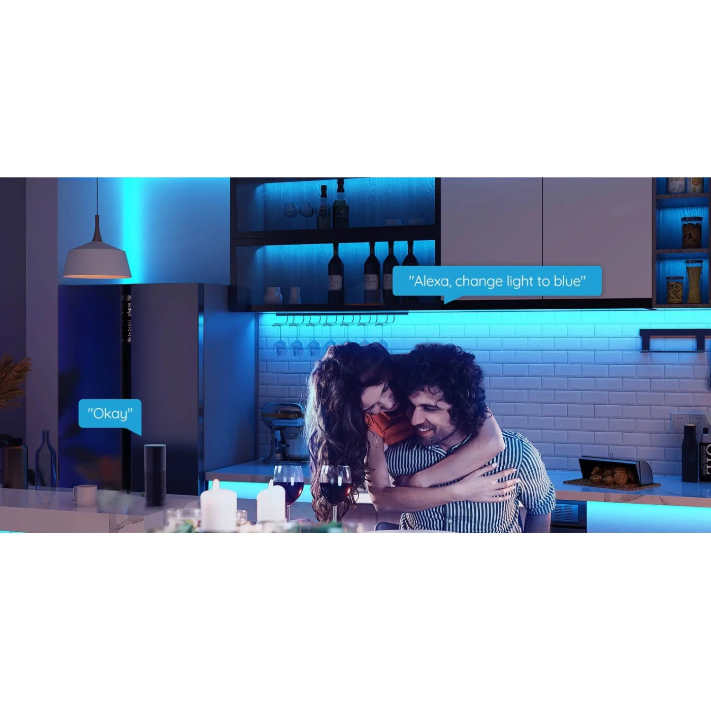 Купити Розумна LED стрічка Govee H6154 RGB Strip Light Wi-Fi Bluetooth 15м (H61543A1) - фото 14