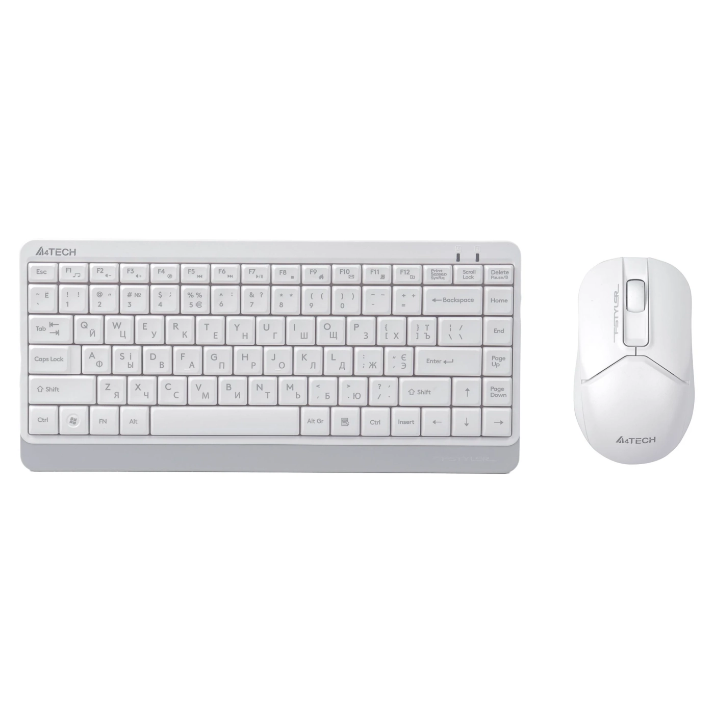 Купити Комплект клавіатура та миша A4Tech FG1112 (White) - фото 1