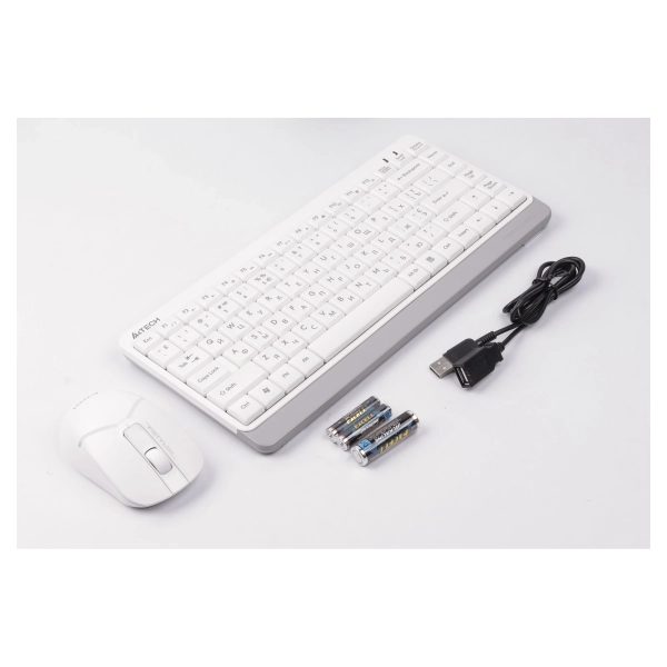 Купити Комплект клавіатура та миша A4Tech FG1112 (White) - фото 4