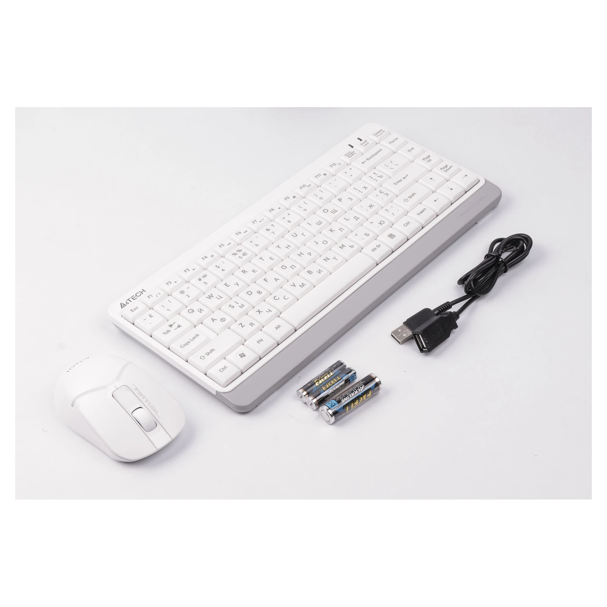 Купити Комплект клавіатура та миша A4Tech FG1112 (White) - фото 4
