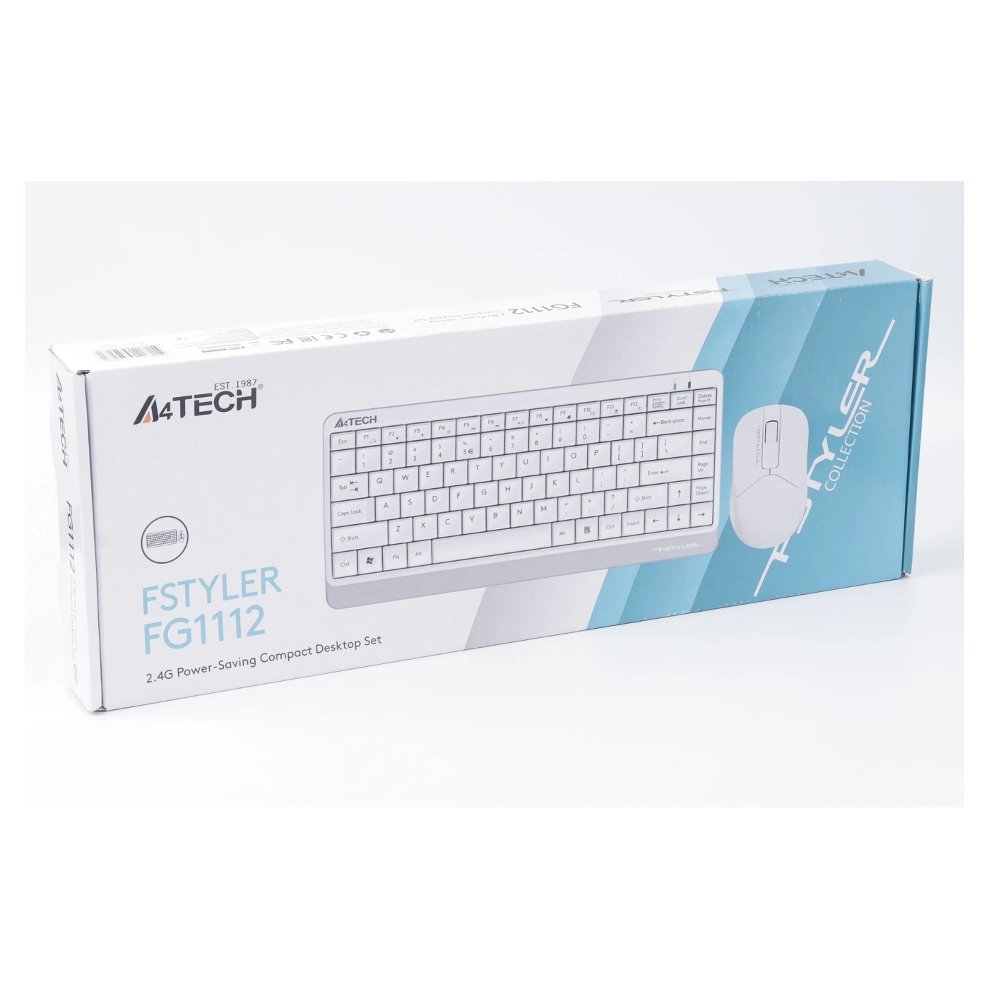 Купити Комплект клавіатура та миша A4Tech FG1112 (White) - фото 5
