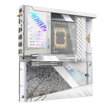 Купити материнську плату GIGABYTE Z790 AORUS XTREME X ICE, білий дизайн, дисплей, преміум-компоненти для геймінгу