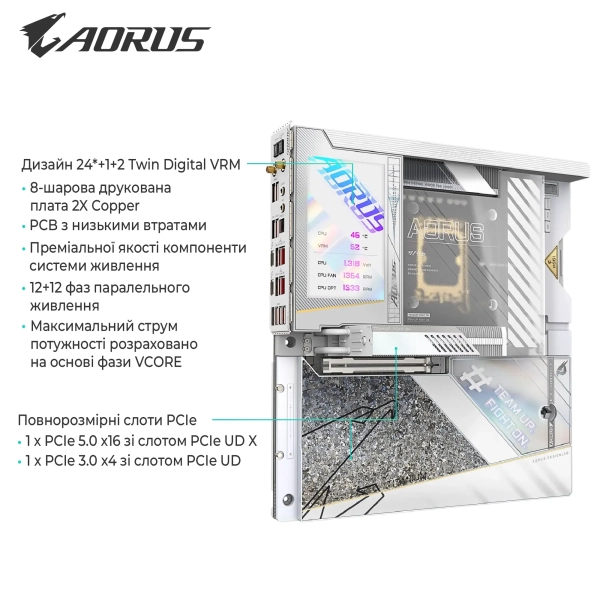 Купити Материнська плата GIGABYTE Z790 AORUS XTREME X ICE - фото 3