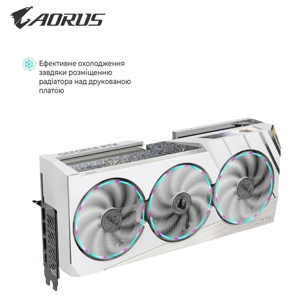 Купити Відеокарта GIGABYTE AORUS GeForce RTX 4080 SUPER XTREME ICE 16G (GV-N408SAORUSX ICE-16GD) - фото 3