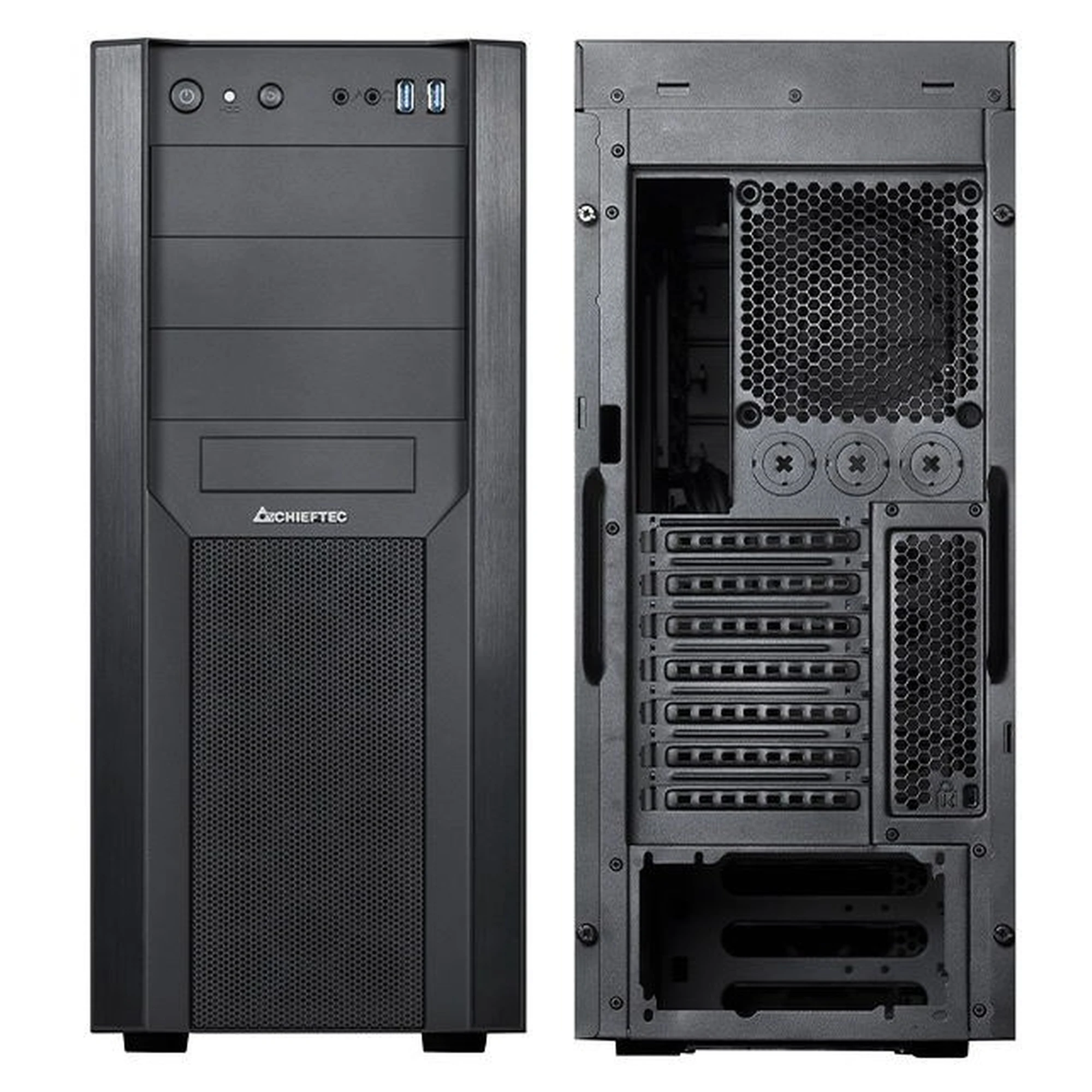Купити Корпус Chieftec Mesh CW-01B, без БЖ, 2xUSB3.0, ATX, black - фото 2