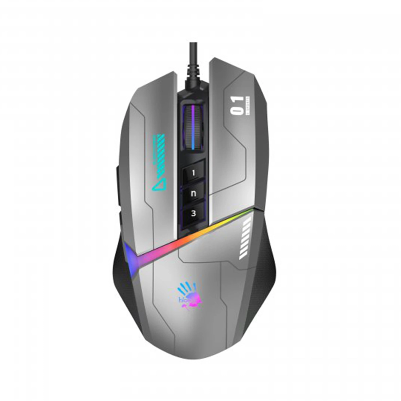 Купити Мишка A4Tech Bloody W60 Max Gun Grey - фото 2