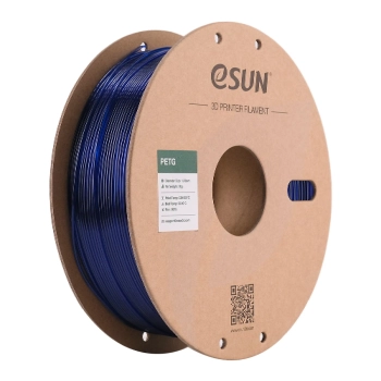 Купити PETG Filament (пластик) для 3D принтера Esun 1кг, 1.75мм, прозорий синій (PETG175U1) - фото 1