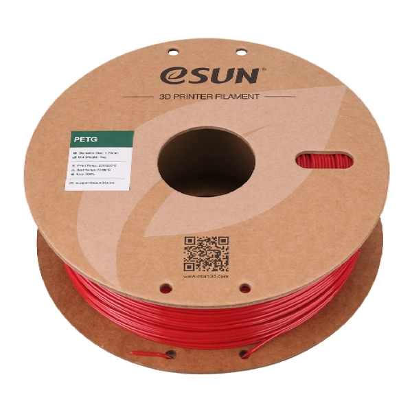 Купити PETG Filament (пластик) для 3D принтера Esun 1кг, 1.75мм, пожежно-червоний (PETG175FR1) - фото 3