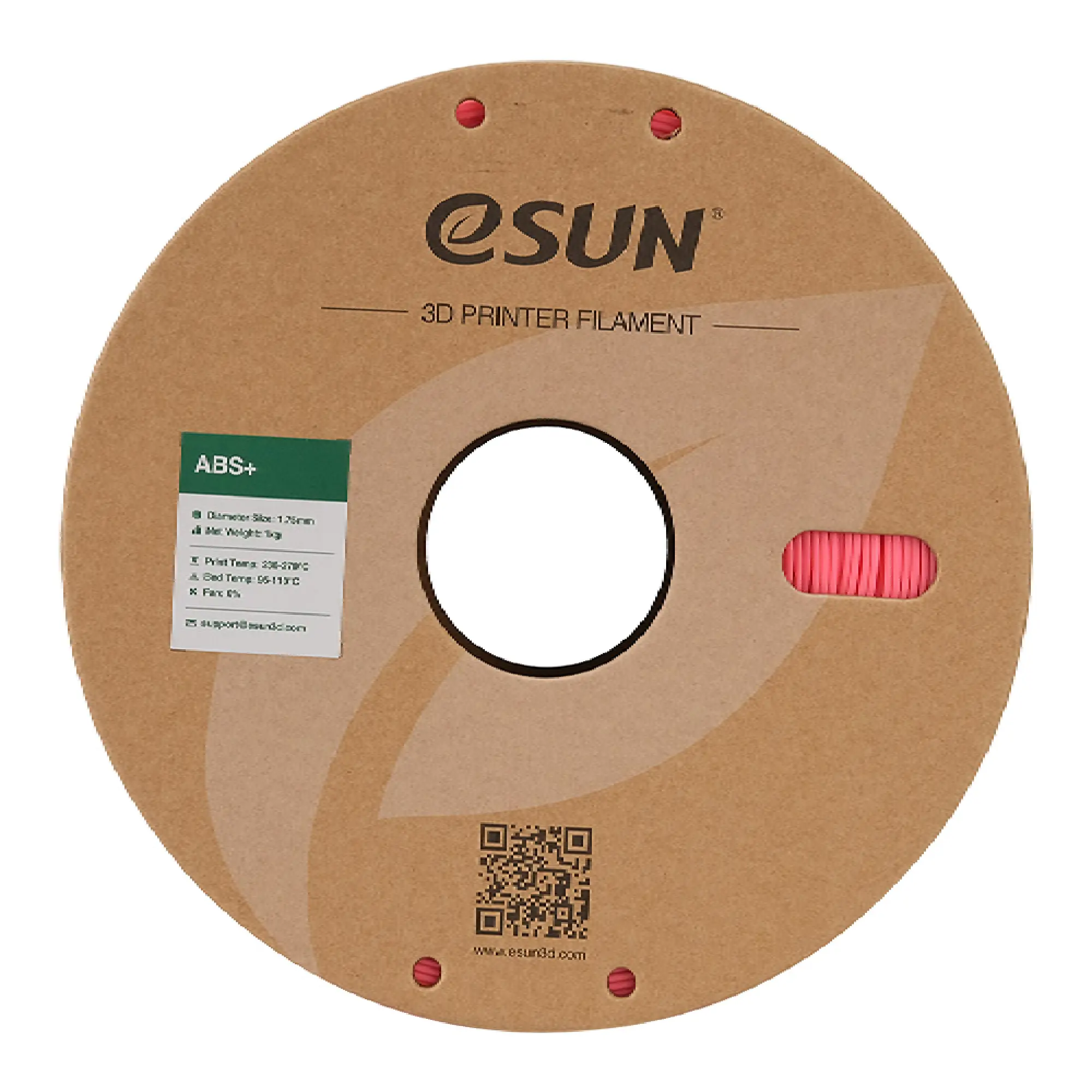 Купити ABS Plus Filament (пластик) для 3D принтера Esun 1кг, 1.75мм, рожевий (ABS+175P1) - фото 2