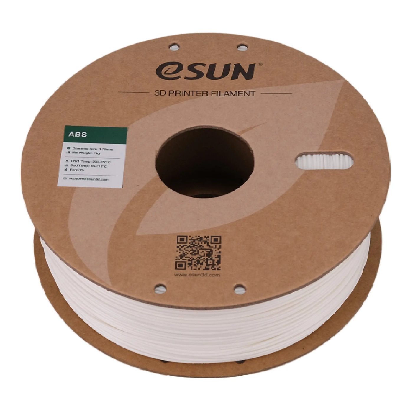 Купити ABS Filament (пластик) для 3D принтера Esun 1кг, 1.75мм, теплий білий (ABS-175WW1) - фото 3