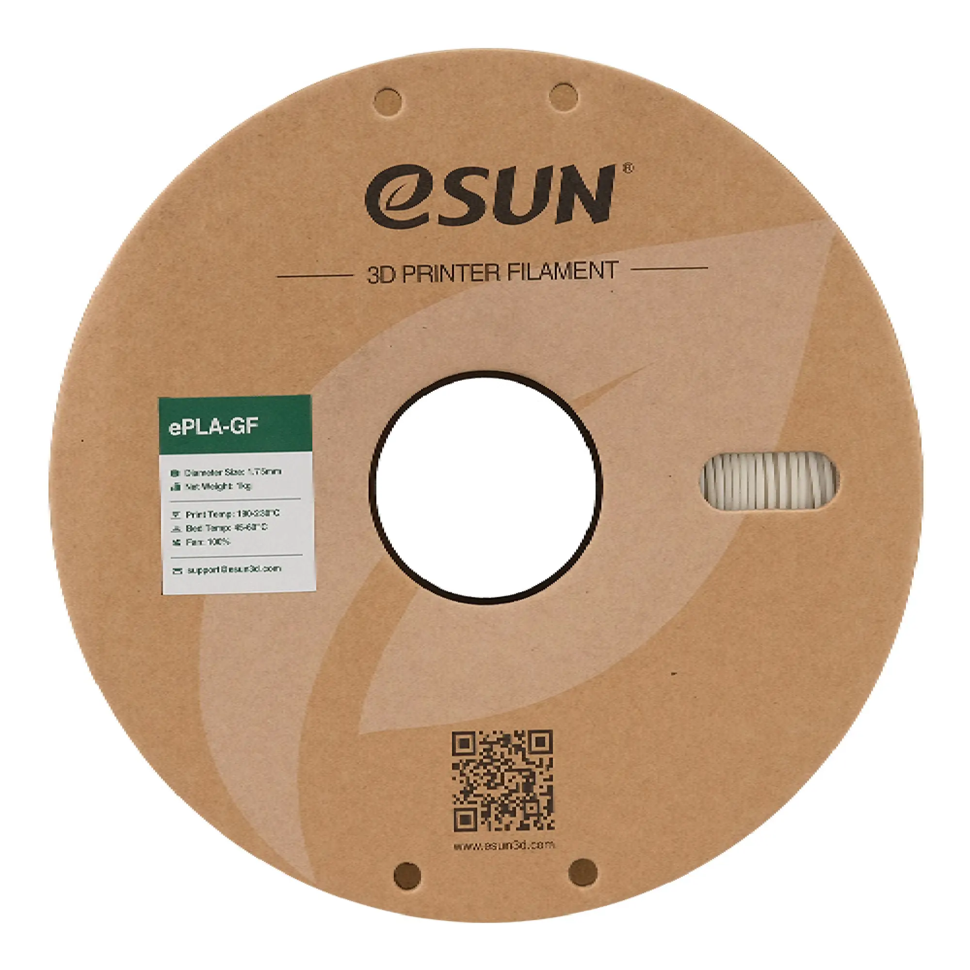 Купити ePLA-GF Filament (пластик) для 3D принтера Esun 1кг, 1.75мм, натуральний (ePLA-GF-P175N1) - фото 2